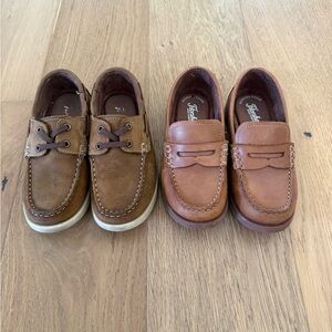 Florsheim Boys Tan Memory Foam Leather Slip-On Loafers